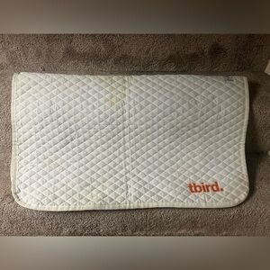 white roma tbird bchja logo english all purpose baby saddle pad equestrian